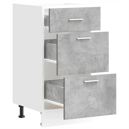 Onderkast 40x46x81,5 cm bewerkt hout betongrijs