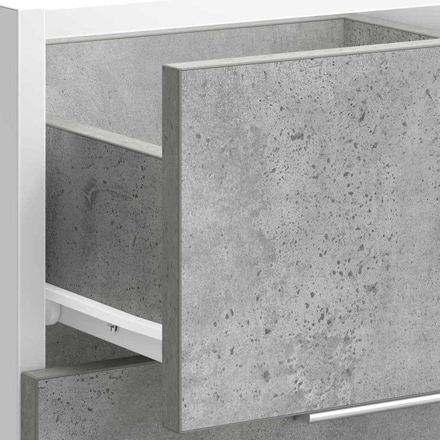Onderkast 40x46x81,5 cm bewerkt hout betongrijs