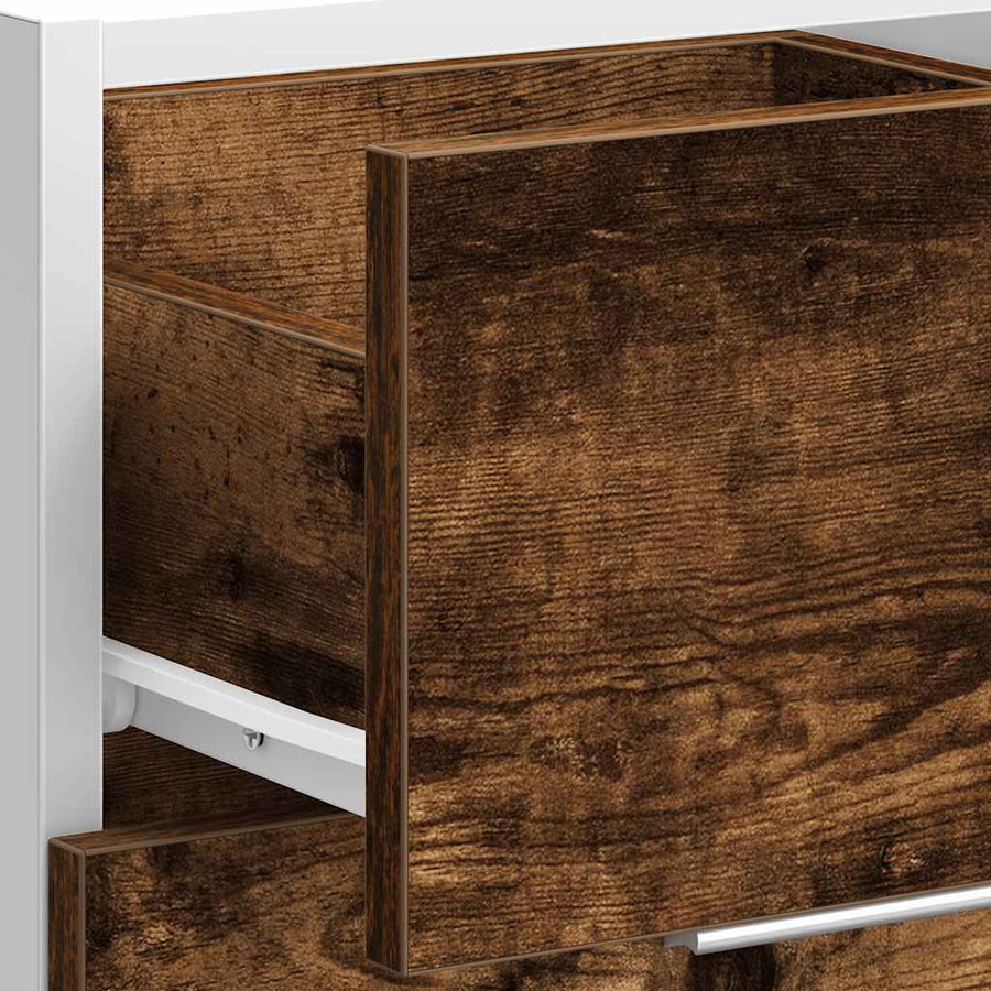 Onderkast 40x46x81,5 cm bewerkt hout gerookt eikenkleurig