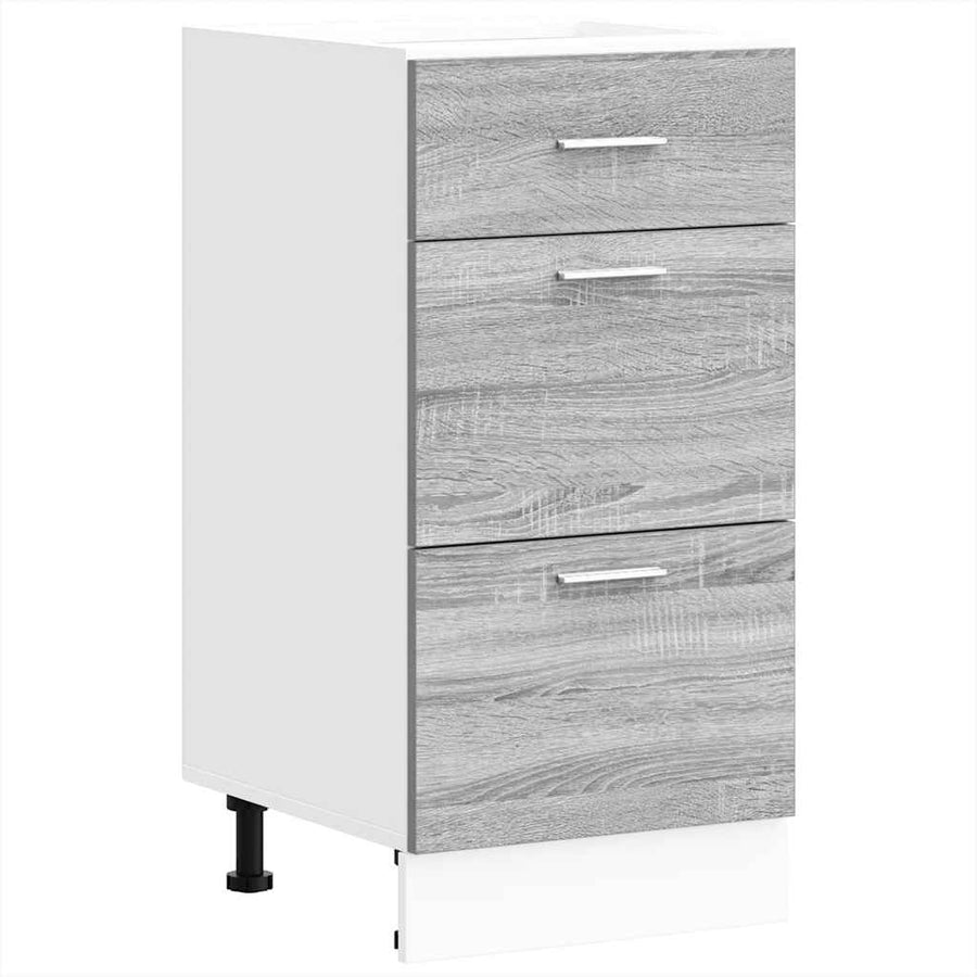 Onderkast 40x46x81,5 cm bewerkt hout grijs sonoma eikenkleurig