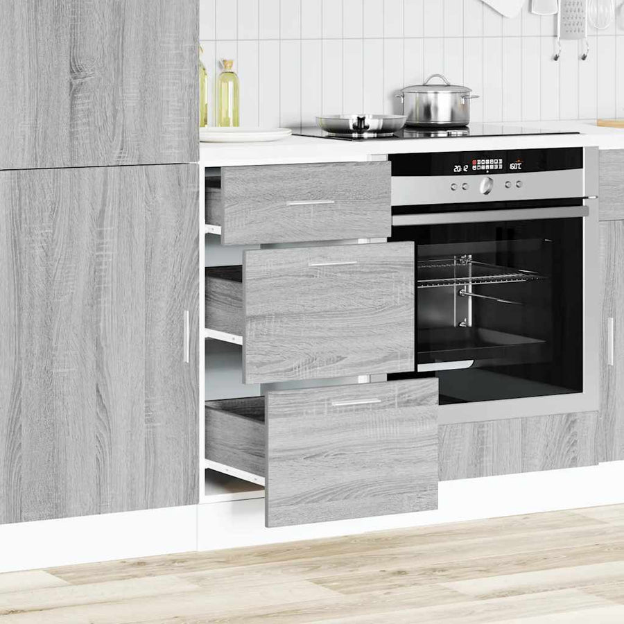 Onderkast 40x46x81,5 cm bewerkt hout grijs sonoma eikenkleurig