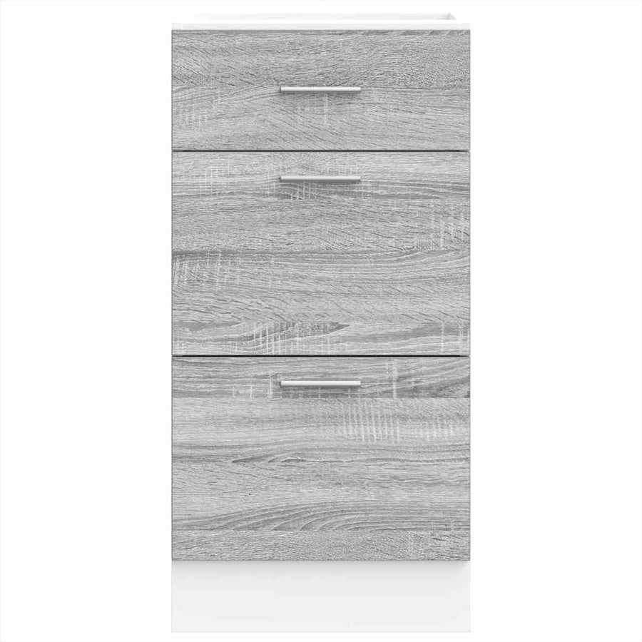 Onderkast 40x46x81,5 cm bewerkt hout grijs sonoma eikenkleurig