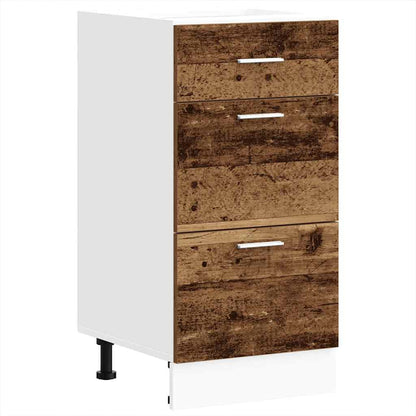 Onderkast 40x46x81,5 cm bewerkt hout oud houtkleurig
