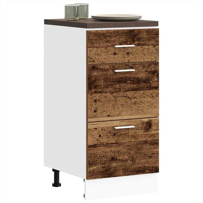 Onderkast 40x46x81,5 cm bewerkt hout oud houtkleurig