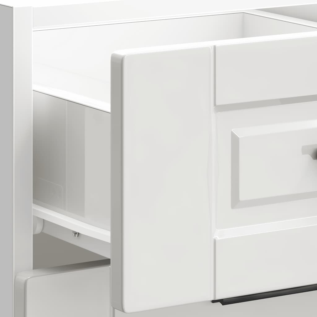 Keuken onderkast Porto bewerkt hout hoogglans wit