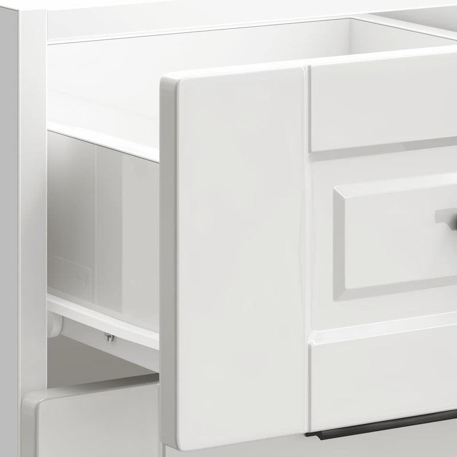 Keuken onderkast Porto bewerkt hout hoogglans wit