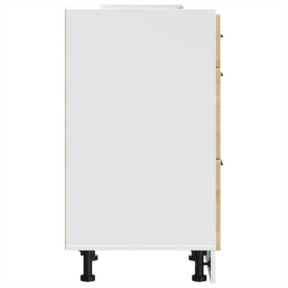 Keuken onderkast Porto bewerkt hout sonoma eikenkleurig