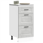 Onderkast Porto 40x46x81,5 cm betongrijs bewerkt hout