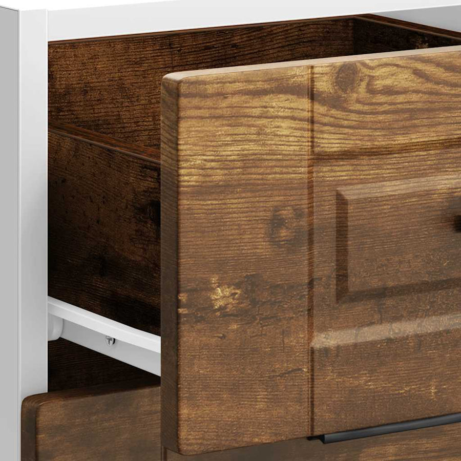 Keuken onderkast Porto bewerkt hout gerookt eikenkleurig
