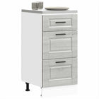 Base cabinet Porto processed wood grey Sonoma oak