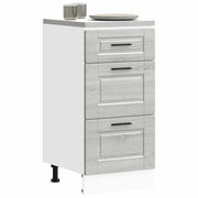 Base cabinet Porto processed wood grey Sonoma oak