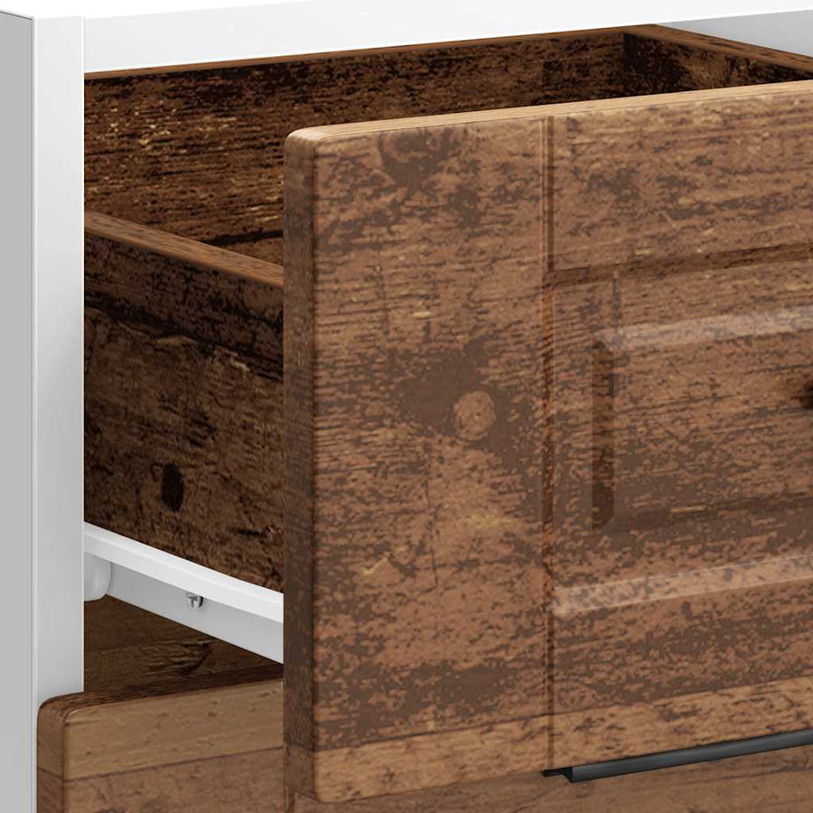 Keuken onderkast Porto bewerkt hout oud houtkleurig
