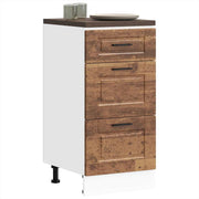 Porto base cabinet treated wood antique wood color