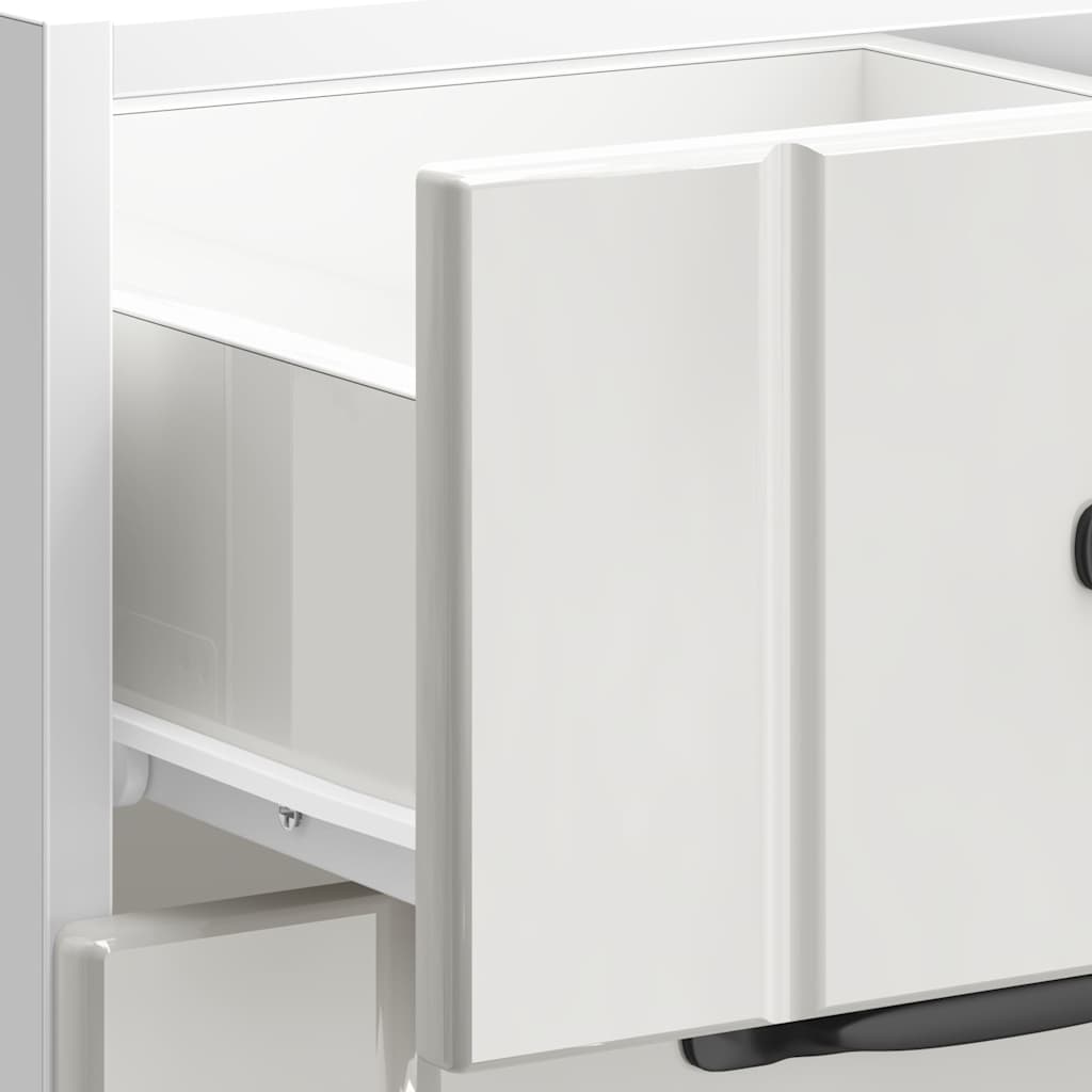 Keuken onderkast Lucca bewerkt hout hoogglans wit