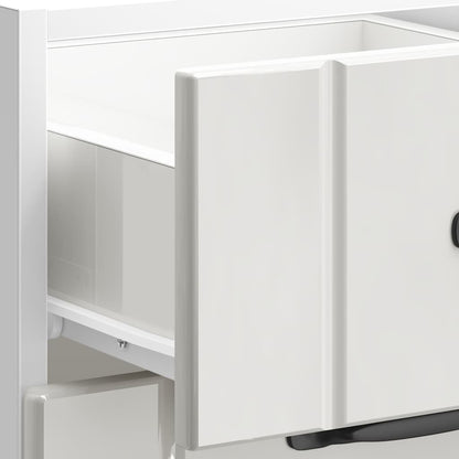 Keuken onderkast Lucca bewerkt hout hoogglans wit