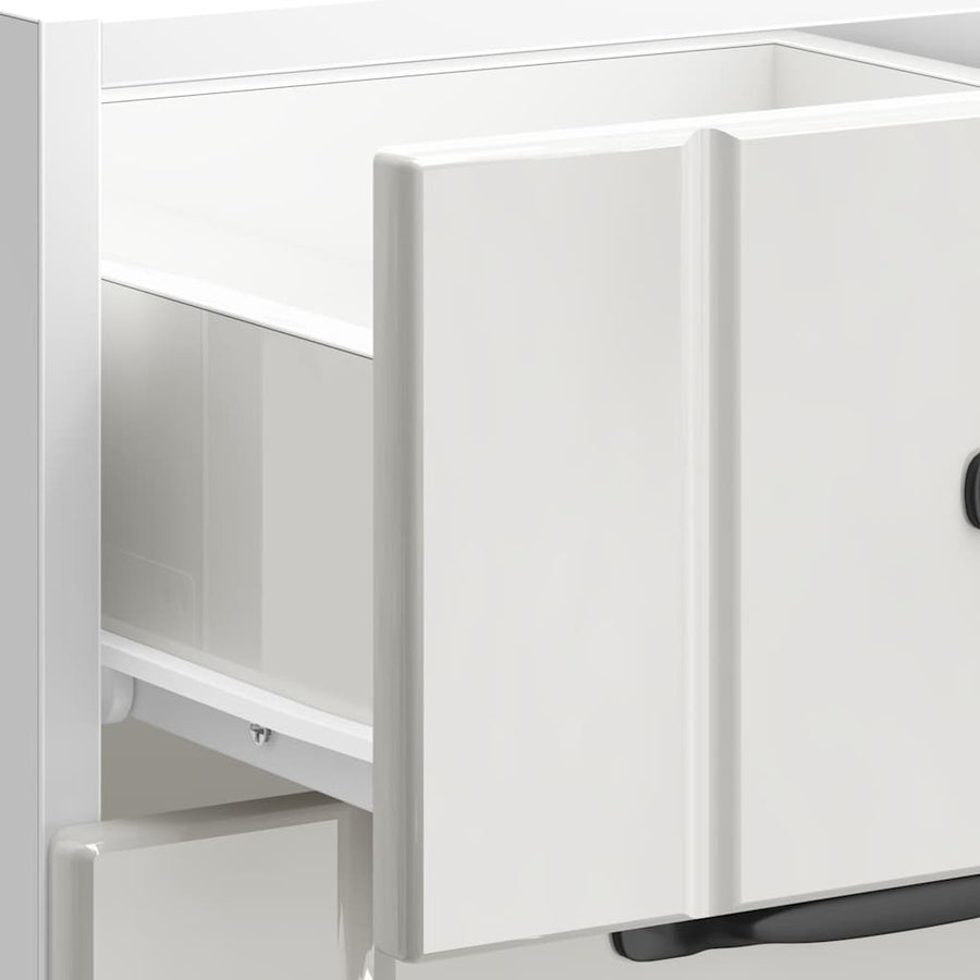 Keuken onderkast Lucca bewerkt hout hoogglans wit