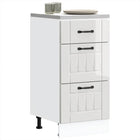 Keukenonderkast Lucca 40x46x81.5 cm hoogglans wit bewerkt hout
