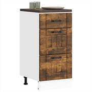 Lucca Base Cabinet with Treated Smoked Oak Wood