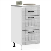 Base cabinet Lucca treated wood grey Sonoma oak colour