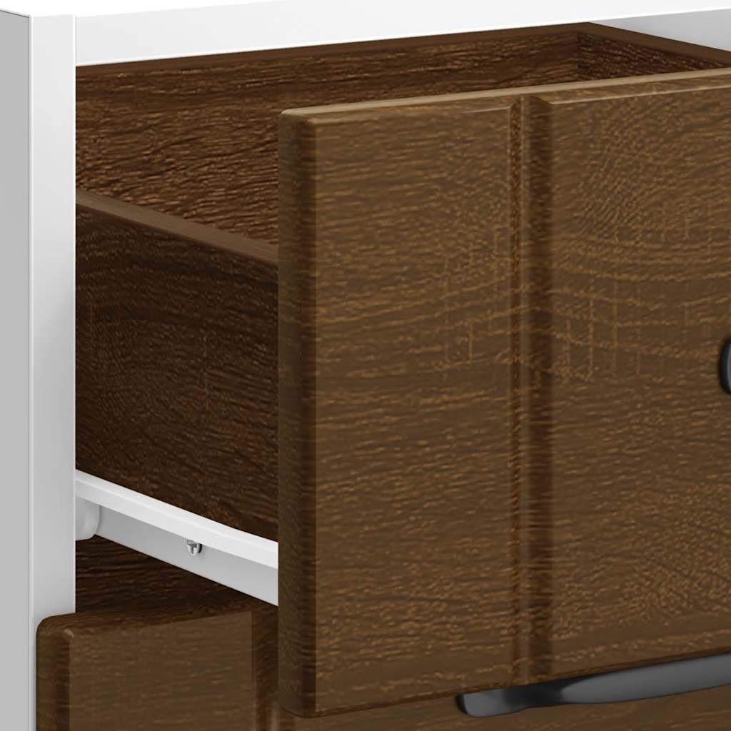 Keuken onderkast Lucca bewerkt hout bruin eikenkleur