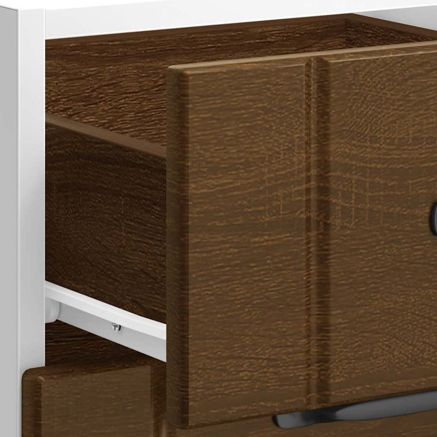 Keuken onderkast Lucca bewerkt hout bruin eikenkleur