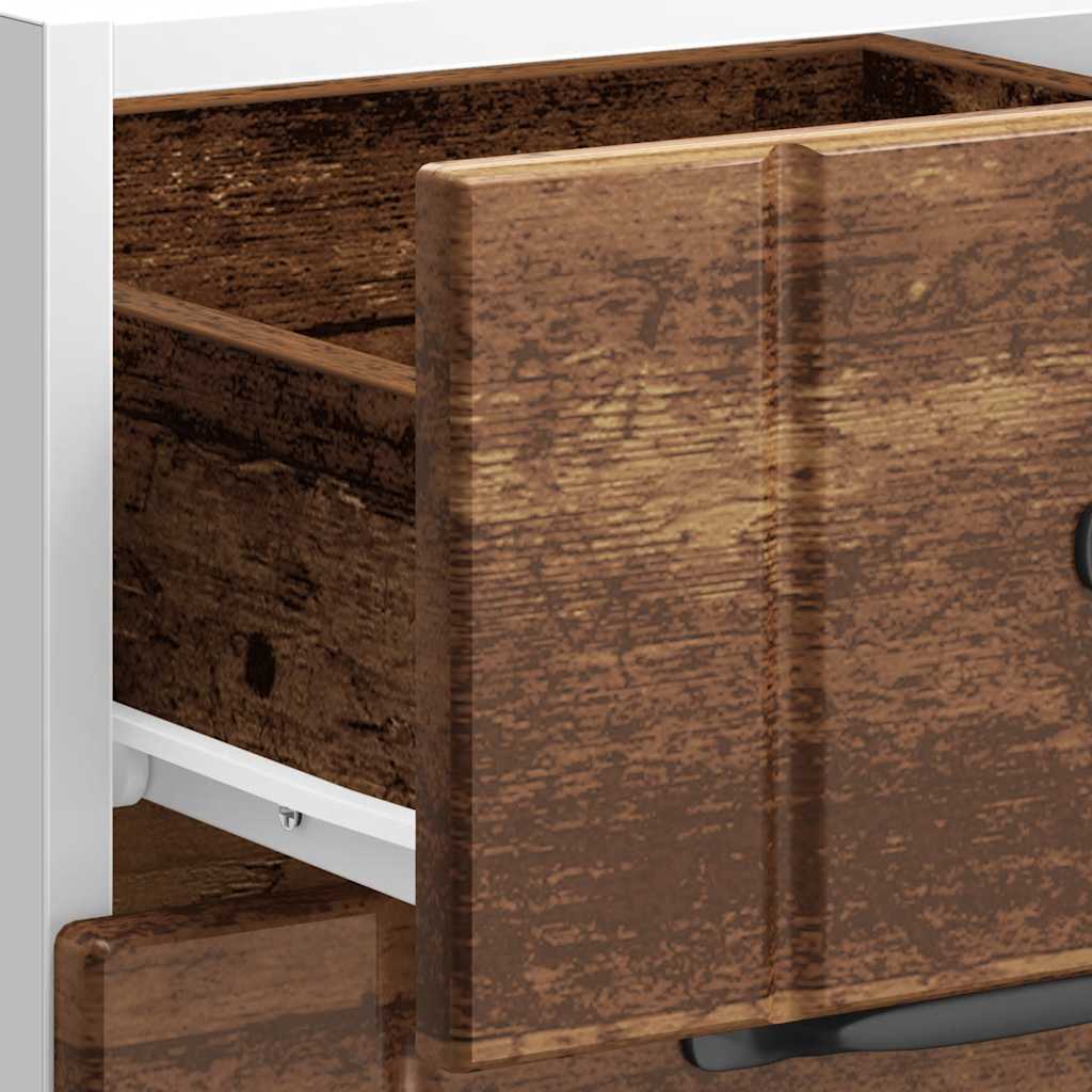 Keuken onderkast Lucca bewerkt hout oud houtkleurig