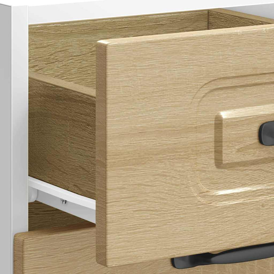 Keuken onderkast Kalmar bewerkt hout sonoma eikenkleurig