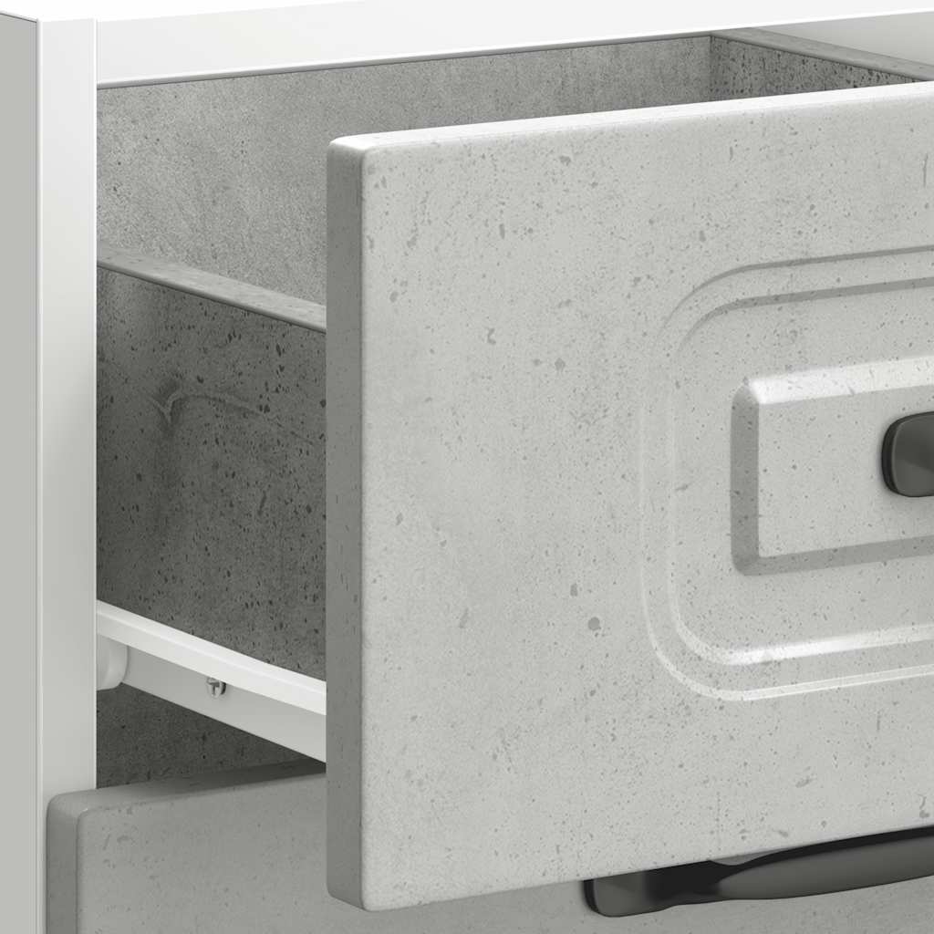 Keuken onderkast Kalmar bewerkt hout betongrijs