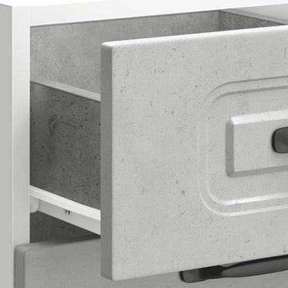 Keuken onderkast Kalmar bewerkt hout betongrijs