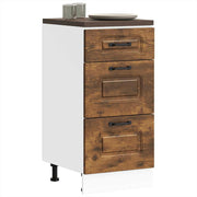 Keuken onderkast Kalmar 40x46x81.5 cm bewerkt hout gerookt eiken
