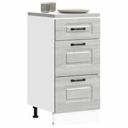 Onderkast 40x46x81.5 cm bewerkt hout grijs sonoma eiken
