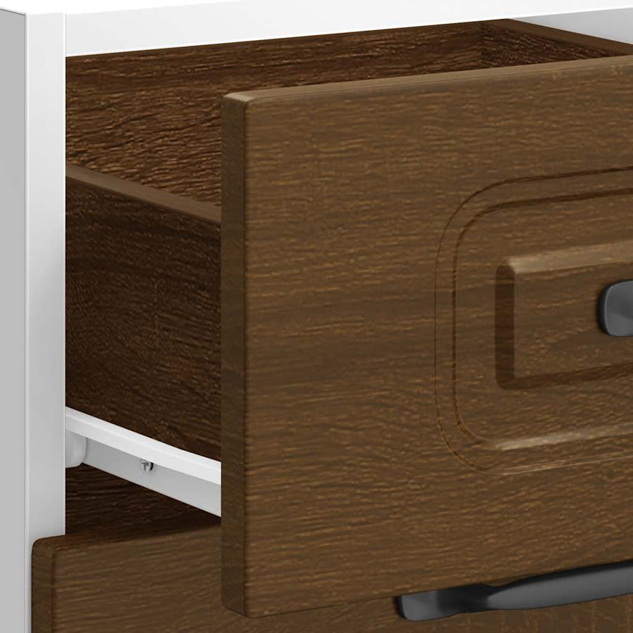 Keuken onderkast Kalmar bewerkt hout bruin eikenkleur