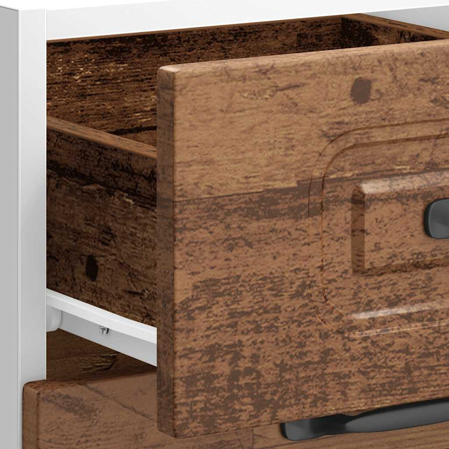 Keuken onderkast Kalmar bewerkt hout oud houtkleurig