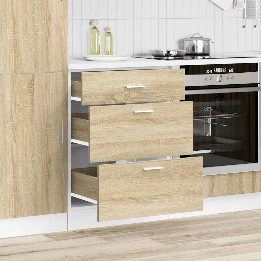 Onderkast Lyon bewerkt hout sonoma eikenkleurig