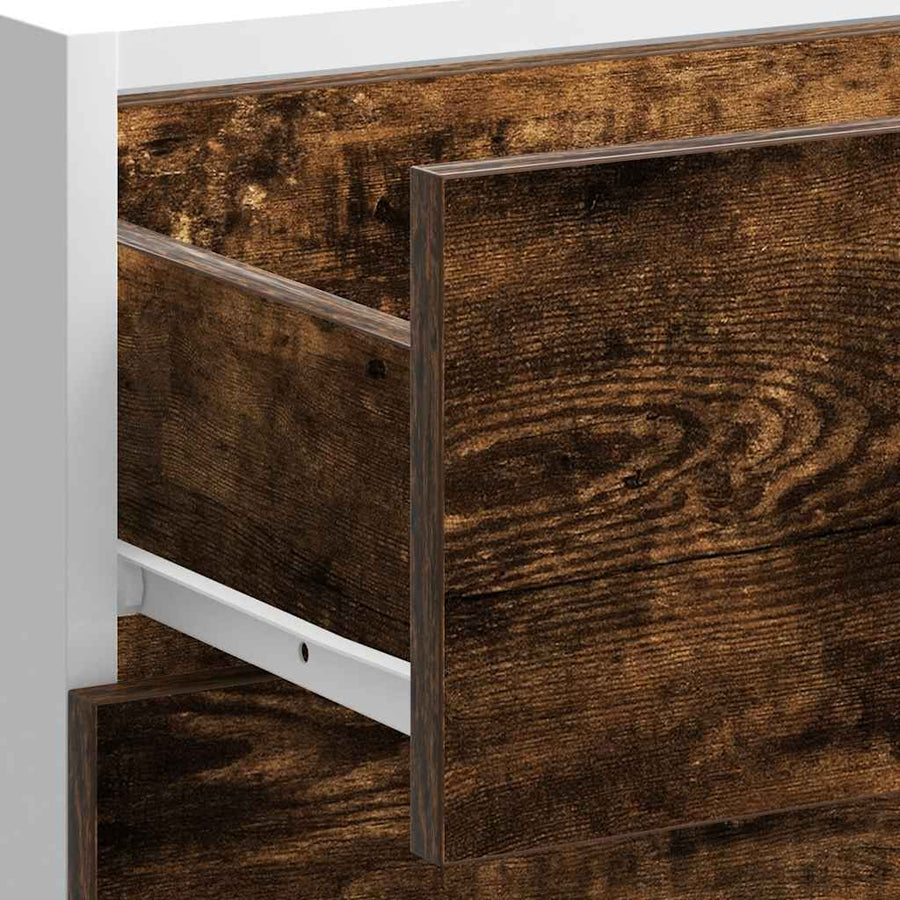 Keuken onderkast bewerkt hout gerookt eikenkleurig