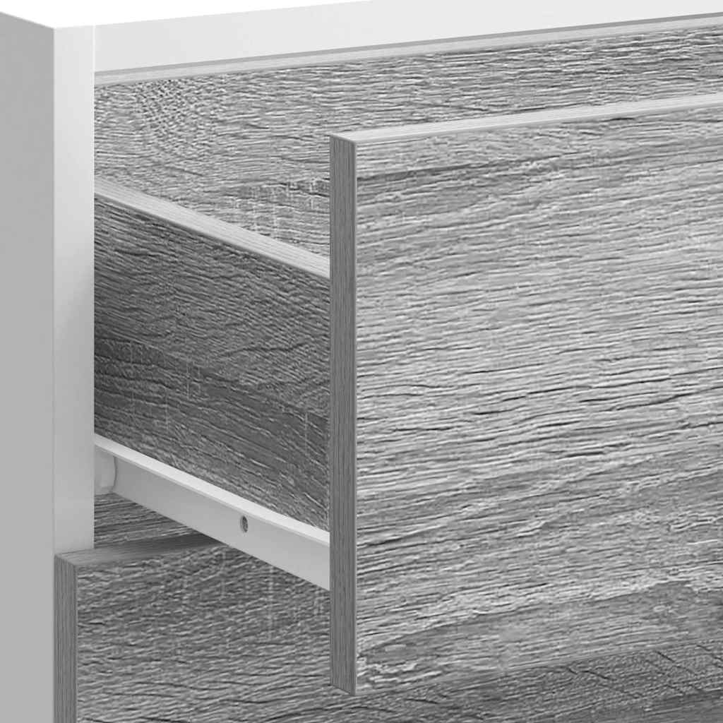 Keuken onderkast bewerkt hout grijs sonoma eikenkleur