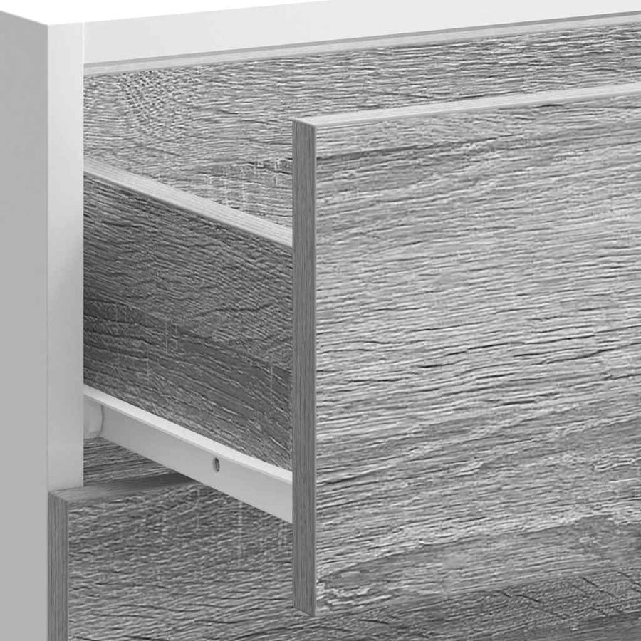 Keuken onderkast bewerkt hout grijs sonoma eikenkleur