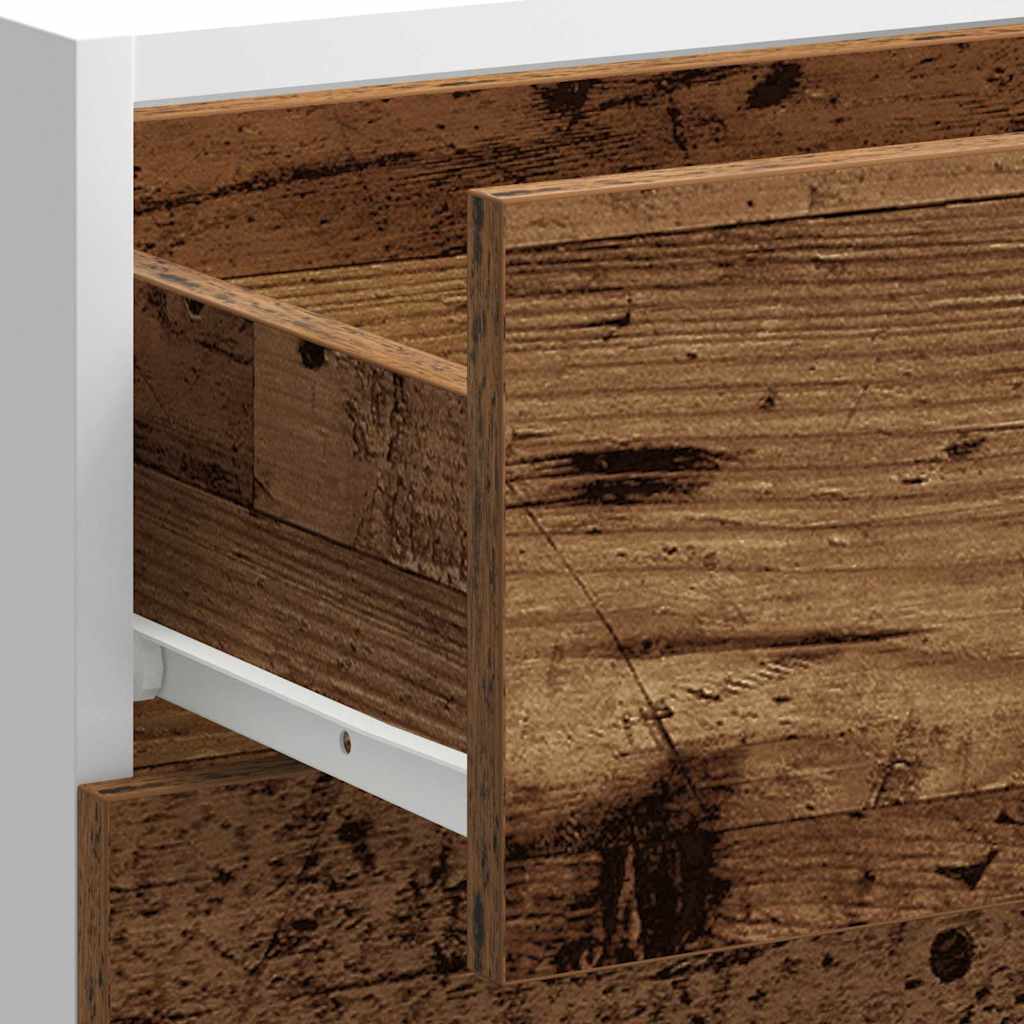 Keuken onderkast bewerkt hout oud houtkleurig
