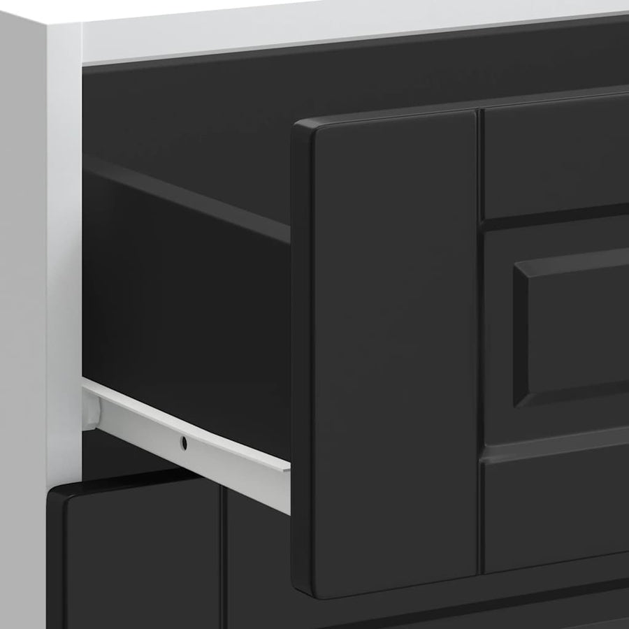 Keuken onderkast Porto bewerkt hout zwart