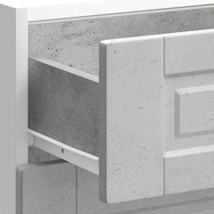 Keuken onderkast Porto bewerkt hout betongrijs