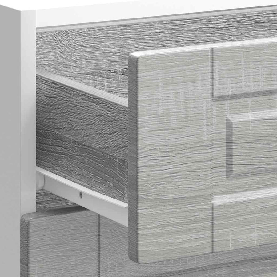 Keuken onderkast Porto bewerkt hout grijs sonoma eiken