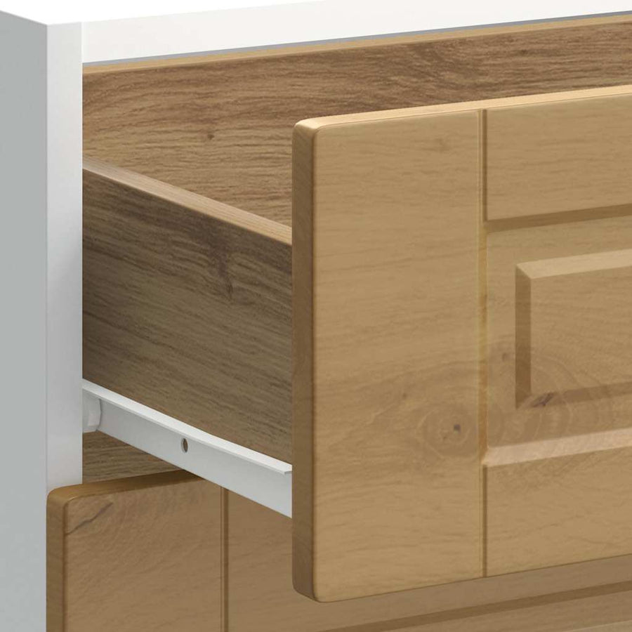 Keuken onderkast Porto bewerkt hout artisanaal eikenkleur