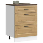 Onderkast Porto 60x46x81.5 cm bewerkt hout eikenkleur