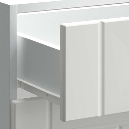 Keuken onderkast Lucca bewerkt hout wit