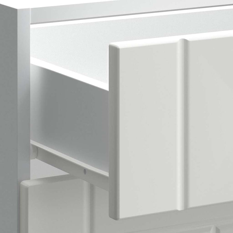 Keuken onderkast Lucca bewerkt hout wit