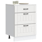Onderkast Lucca bewerkt hout wit 60x46x81.5 cm