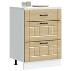 Keukenkast Lucca 60x46x81.5 cm bewerkt hout sonoma eiken