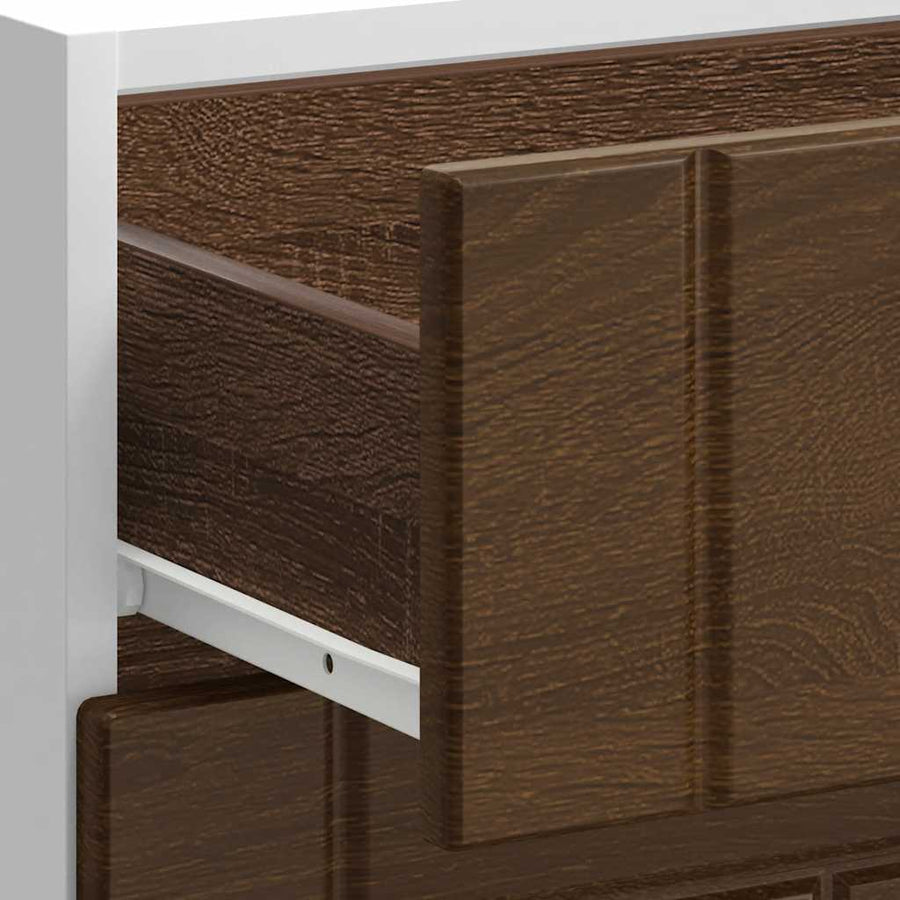 Keuken onderkast Lucca bewerkt hout bruin eikenkleur