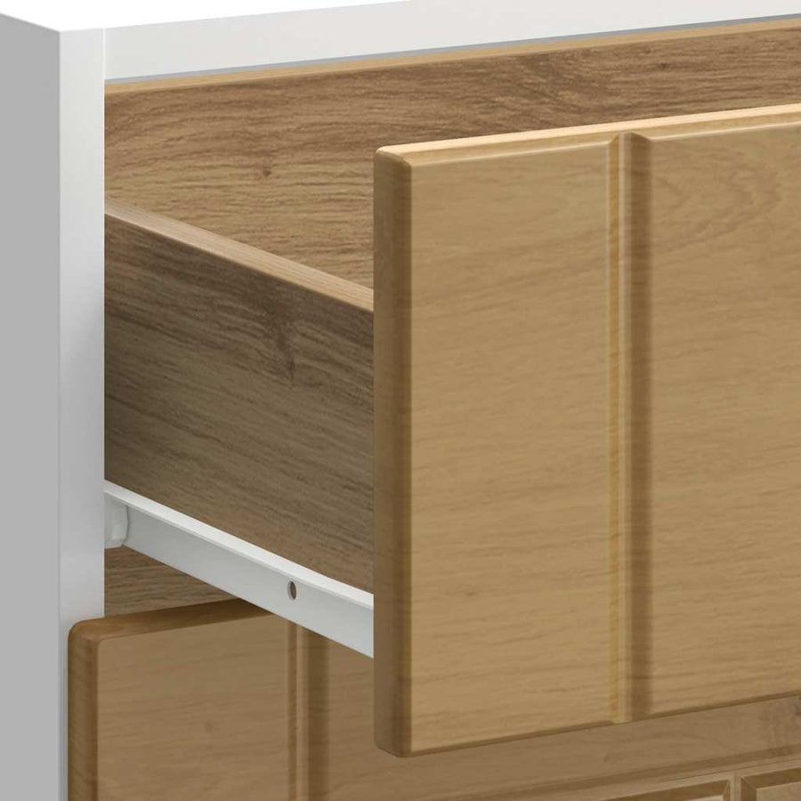 Keuken onderkast Lucca bewerkt hout artisanaal eikenkleur