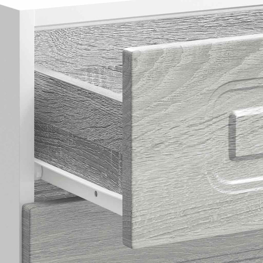 Keuken onderkast Kalmar bewerkt hout grijs sonoma eiken
